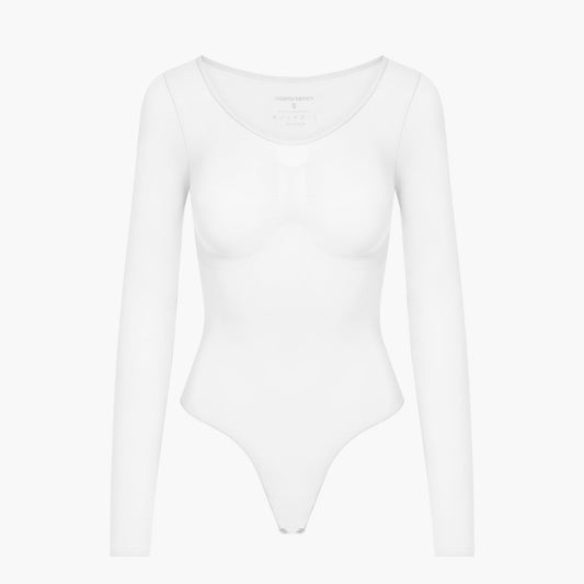 Bodysuit Sculpting Shapewear Longsleeve mit String