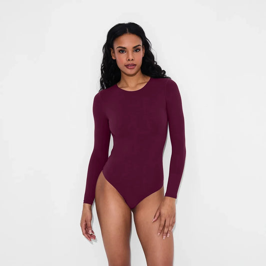 Crew Neck Longsleeve Bodysuit