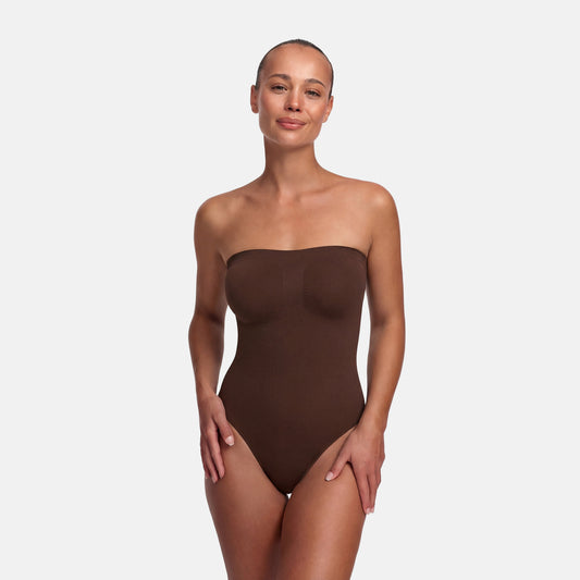 Trägerloser Bodysuit Sculpting Shapewear mit String