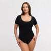 Clean Tshirt Sculpting Bodysuit with Slip